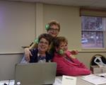 Sharon, Beth, Edie celebrating St. Patrick's Day!